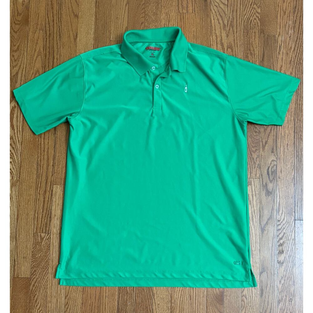 Tabasco Men's Green‎ Short Sleeve "032 Dry" Polo Shirt Hot Sauce- Size XL- EUC